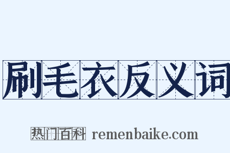刷毛衣反义词是什么意思的图片